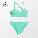 Bikini Cintura Baja Aqua Cruce en Espalda