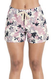 Short de Pijama con Listón Estampado Floral