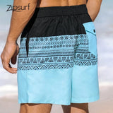 Short Caballero Negro Celeste con Patrones