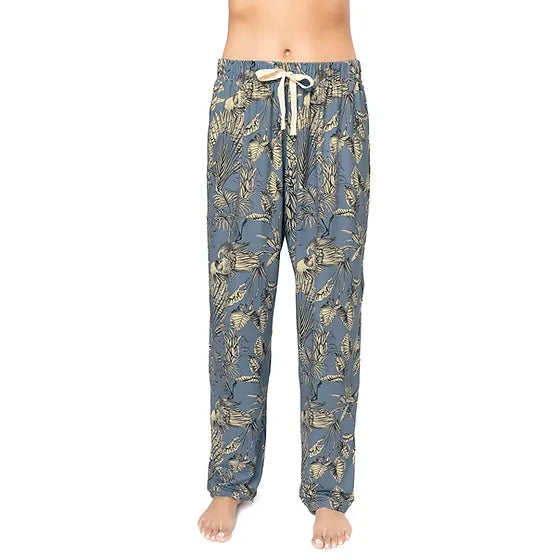 Pantalón de Pijama con Listón Selva Aves Azul