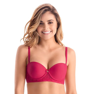 Brasier Copa Mariana elástico antideslizante Rojo Escarlata