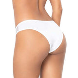 Panty con Encaje delantero y liso posterior Blanco