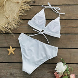 Conjunto Bikini y Pantalón Blanco (OFERTA)