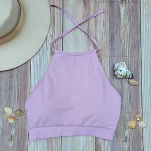 Top de Bikini Cuello Halter DESIRE Palo Rosa DAMA