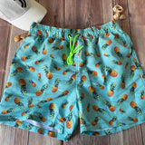 Traje de baño Caballero Short Celeste Piñas