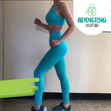 Conjunto Deportivo Turqueza legging + top