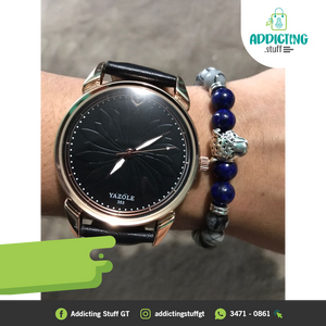 Reloj Yazole Flor Negra Caballero (SALE)