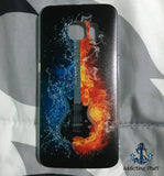 Case Silicón Guitarra on Fire Samsung (Oferta)