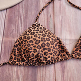 Top Bikini de Triángulo DESIRE Leopardo