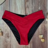 Bottom de Bikini DESIRE Traslapado Rojo DAMA