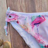 Bottom de Bikini Niña DESIRE con Aberturas Flamingos y Cactus