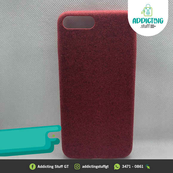 Case de TPU forrado de Tela Roja para IPhone (Oferta)