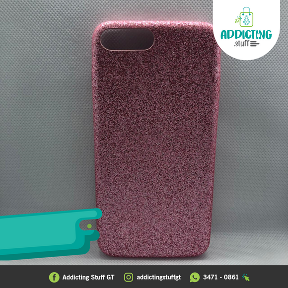 Case Decorado con Brillantina Rosada para IPhone (Oferta)