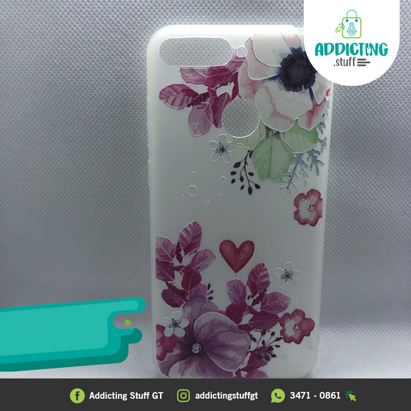 Case Flores y Corazón 3D para Huawei