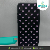 Case Negro Coras Rosas para Huawei