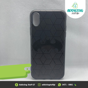 Case Negro Iphone Batman y Cubos TPU