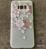 Case TPU 3D Rosas Samsung