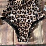 Monokini manga larga Leopardo