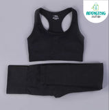 Conjunto Deportivo Negro Top y Legging