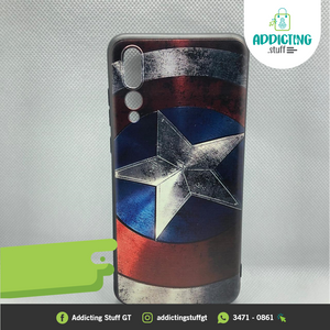 Case En Relieve Capitán América TPU Huawei