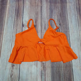 Bikini Naranja Top vuelos Niña Talla