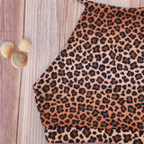 Top de Bikini Cuello Halter DESIRE Leopardo Niña