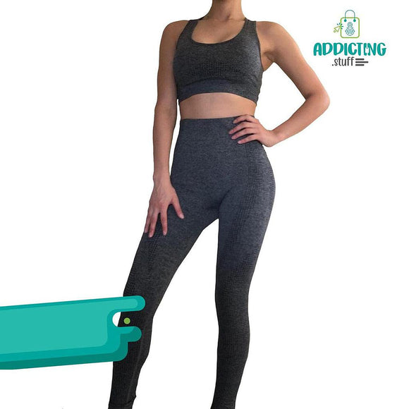 Conjunto Deportivo Gris Top y Legging