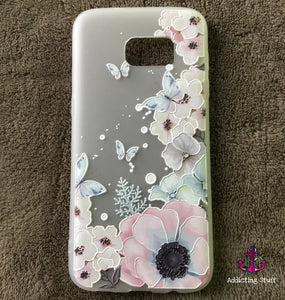 Case TPU Flores/Mariposa Samsung (Oferta)