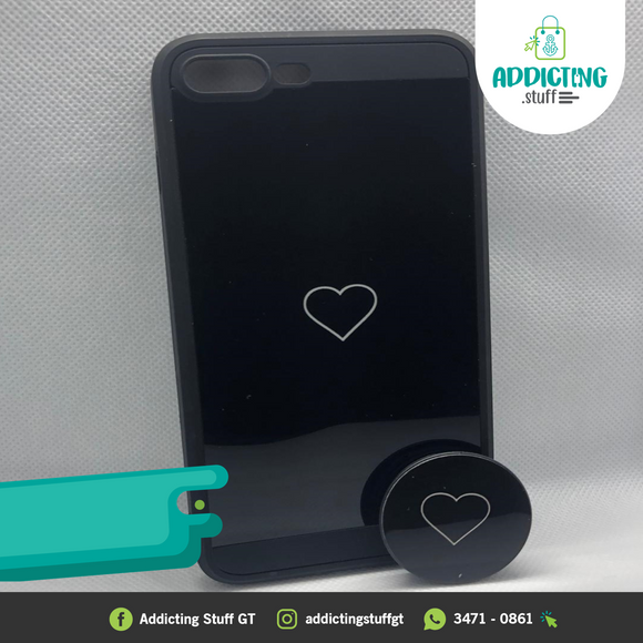 Case de Corazón + Pop grip para IPhone (Oferta)