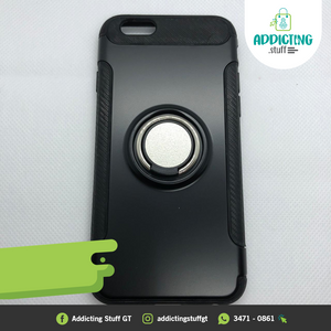 Case con Anillo Sujetador Negro Iphone (Oferta)