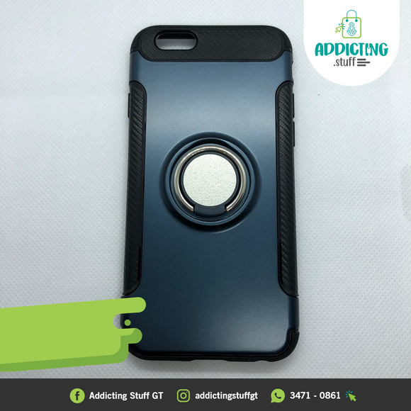 Case con Anillo Sujetador Azul Iphone (Oferta)