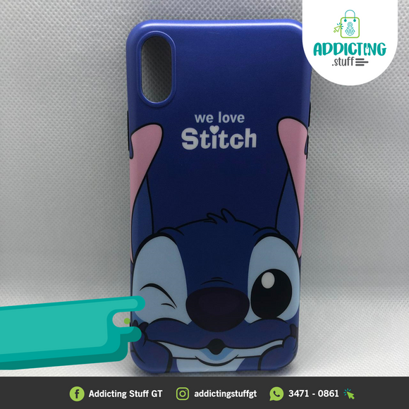 Case de Stitch Azul Para IPhone