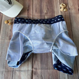 Traje de baño Caballero Short Azul Peces