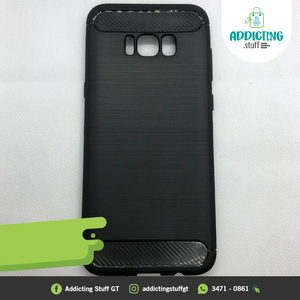 Case Carbono Negro Antigolpes Samsung (Oferta)