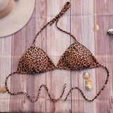 Top Bikini de Triángulo DESIRE Leopardo