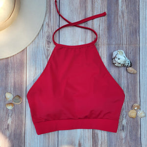 Top de Bikini Cuello Halter DESIRE Rojo DAMA