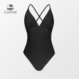 Monokini Negro Espalda Cruzada