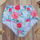 Bottom de Bikini Cintura Alta DESIRE Flores y Colibrí DAMA