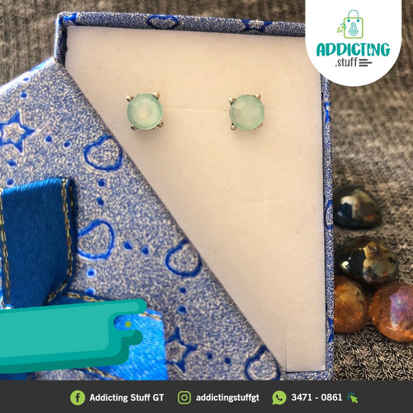 Aretes Verde Circular