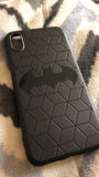 Case Negro Iphone Batman y Cubos TPU