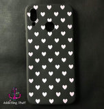 Case Negro Coras Rosas para Huawei