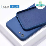 Case Silicón Azul Soft Liquid iphone 11