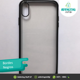 Case iPhone Transparente-Negro Silicón