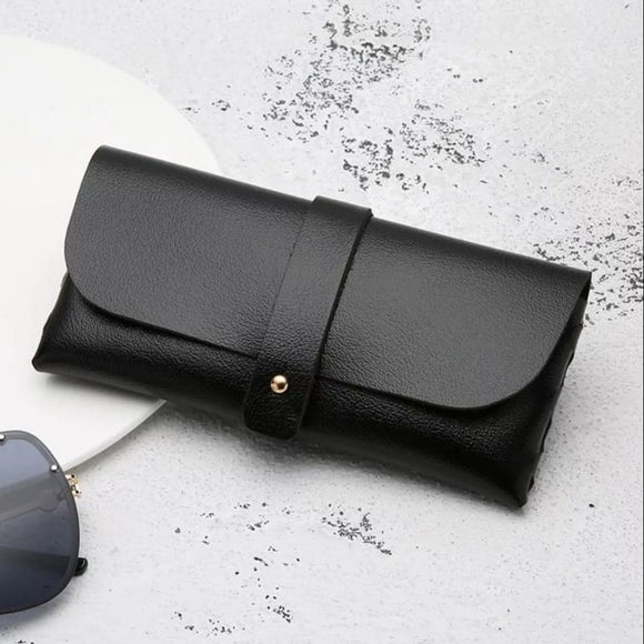 Estuche para Gafas de Sol de Cuero Negro