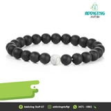 Pulsera Negro/Blanco Piedras