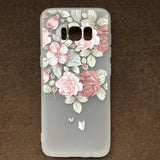 Case TPU 3D Rosas Samsung