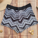 Short de Bikini DESIRE ZigZag con Pretina Negra Dama