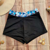 Short de Bikini DESIRE Negro con Pretina Tortugas Dama