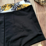 Short de Niña DESIRE Negro con Pretina de Piñas