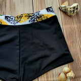 Short de Niña DESIRE Negro con Pretina de Piñas